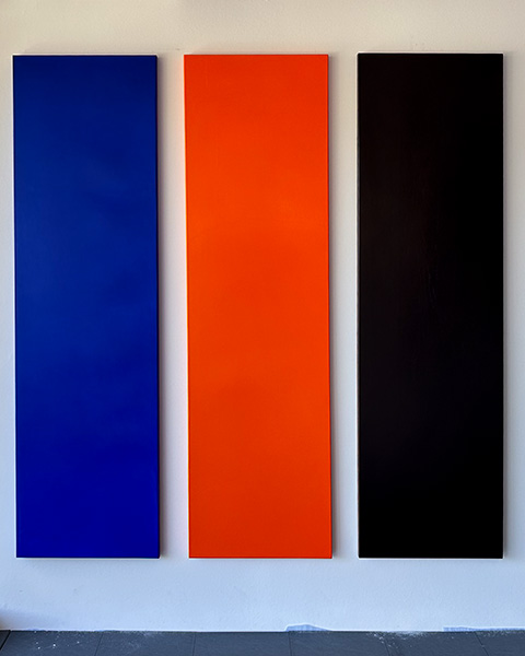 KH#354:Three colorfield paintings on wood