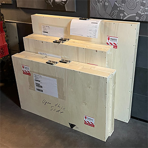 delivery wooden crates